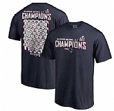 Men's New England Patriots Pro Line by Fanatics Branded Big x26 Tall Super Bowl LI Champions Roster T-Shirt - Navy FengYun,baseball caps,new era cap wholesale,wholesale hats
